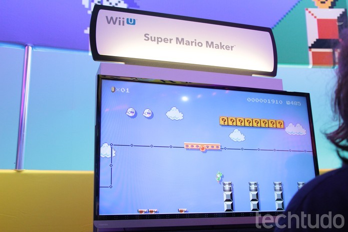 TechTudo testou Super Mario Maker na E3 deste ano (Foto: Tais Carvalho/TechTudo)