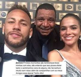 Tio de Neymar compartilha foto antiga do jogador com Bruna Marquezine (Foto: Reprodução/ Instagram)
