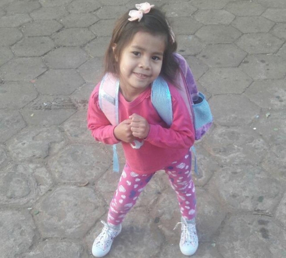 Aylla Manuella Ribeiro da Piedade morreu aos 4 anos após ser atingida por explosivo em Barretos, SP — Foto: Arquivo Pessoal