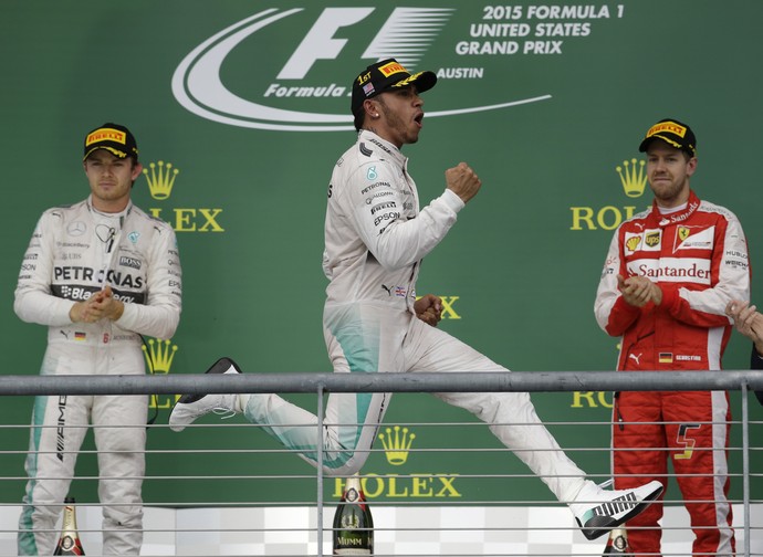 Lewis Hamilton campeão fórmula 1 GP dos EUA (Foto: Darron Cummings/AP)