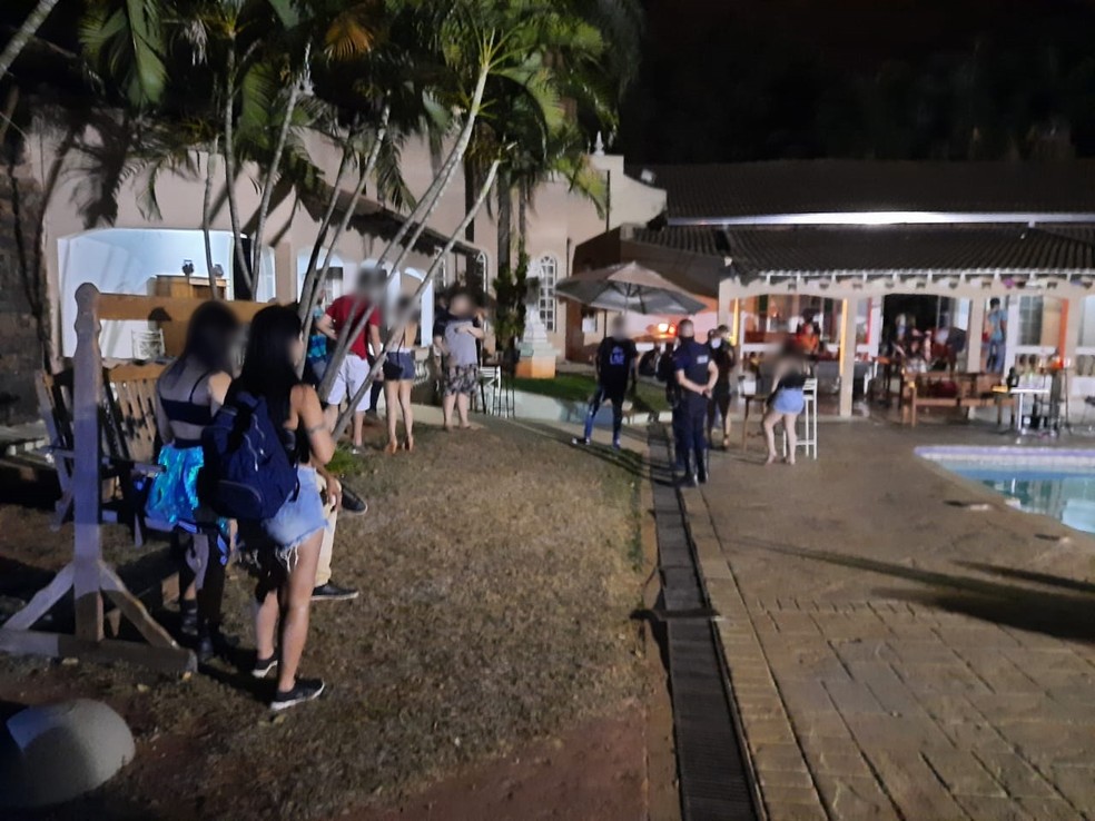 Festa foi interrompida em Rio Preto — Foto: Arquivo Pessoal 