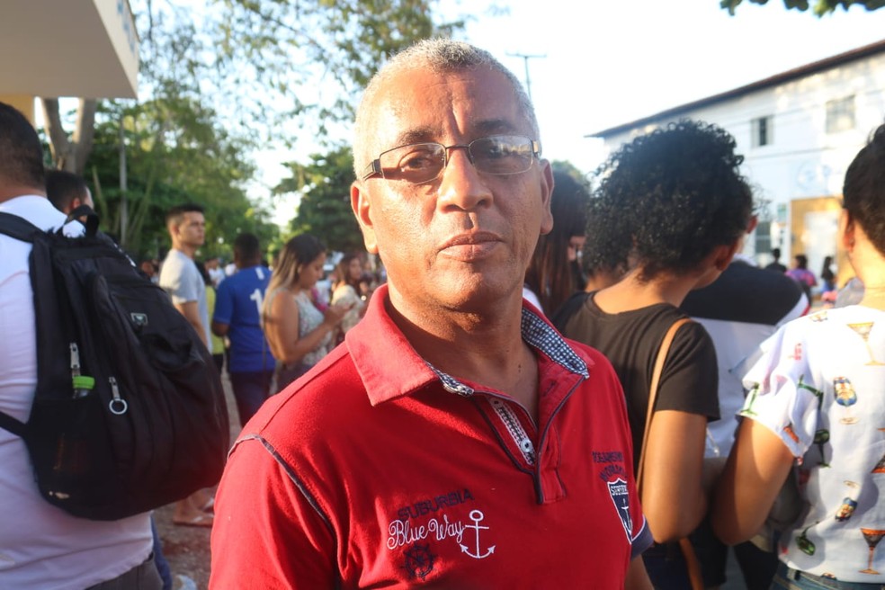 ENEM 2019 - DOMINGO (10) – TERESINA (PI) – Domingos Pereira de Sousa, 49 anos, autônomo fez Enem para testar os conhecimentos — Foto: Lucas Marreiros - G1 PI