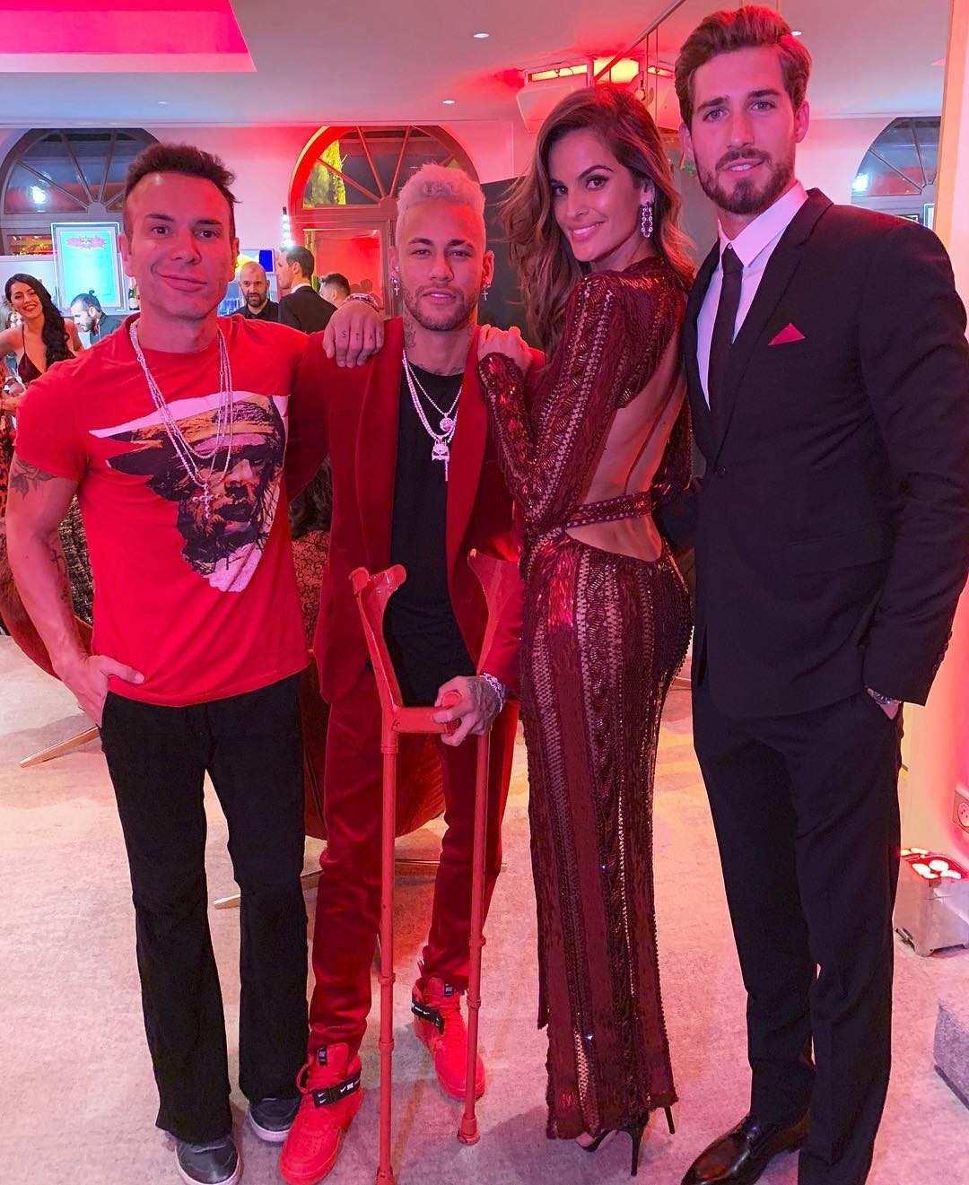 Matheus Mazzafera, Neymar, Izabel Goulart e Kevin Trapp (Foto: Reprodução/Instagram) Matheus Mazzafera, Neymar, Izabel Goulart e Kevin Trapp (Foto: Reprodução/Instagram)