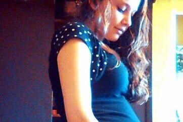 Christy grávida das gêmeas (Foto: Arquivo pessoal)