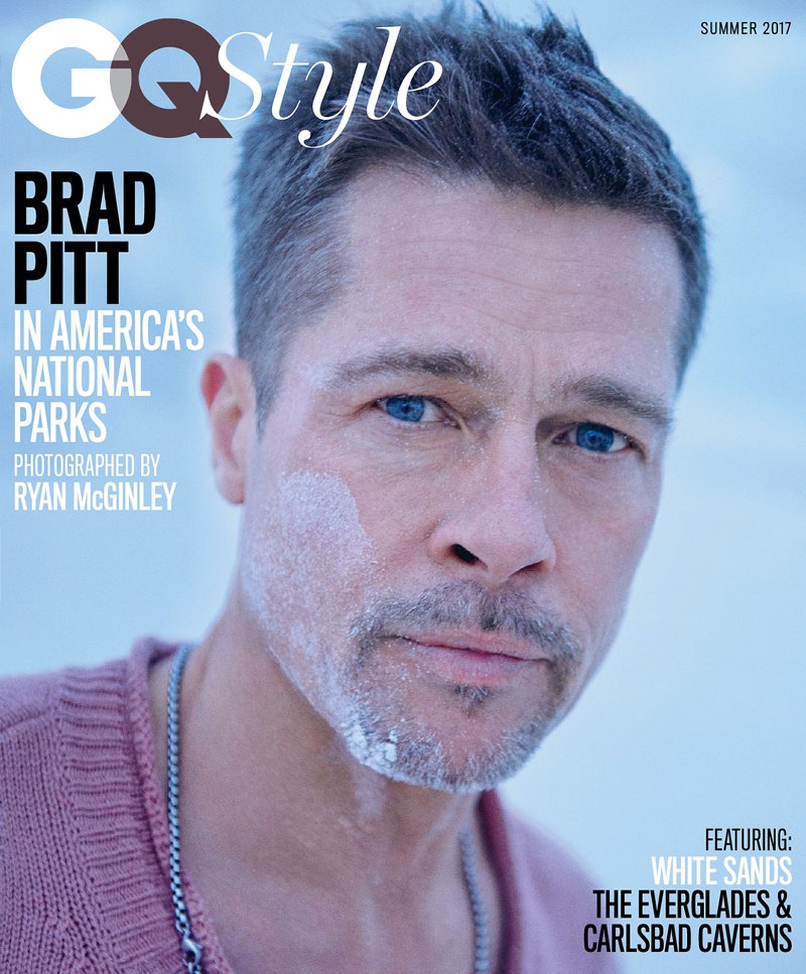 Brad Pitt na capa da GQ Style (Foto: Reprodução)
