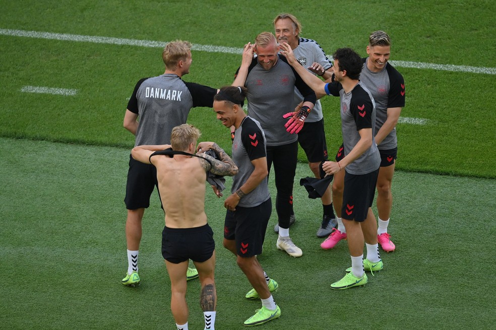Dinamarca vive ótimo momento na Eurocopa após vencer com duas goleadas — Foto: AFP