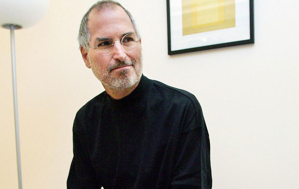 Steve Jobs na sede da Apple em Cupertino — Foto: Lou Dematteis/Reuters