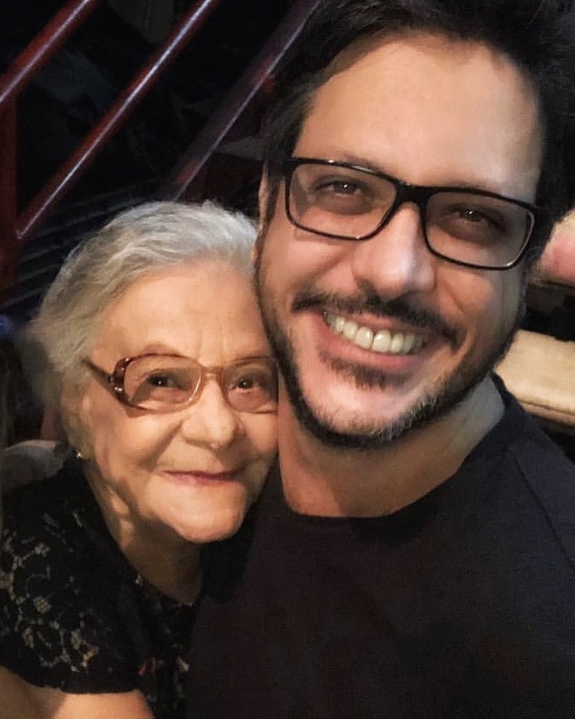 Lucio Mauro Filho e a avó Eunice (Foto: Reprodução/Instagram)