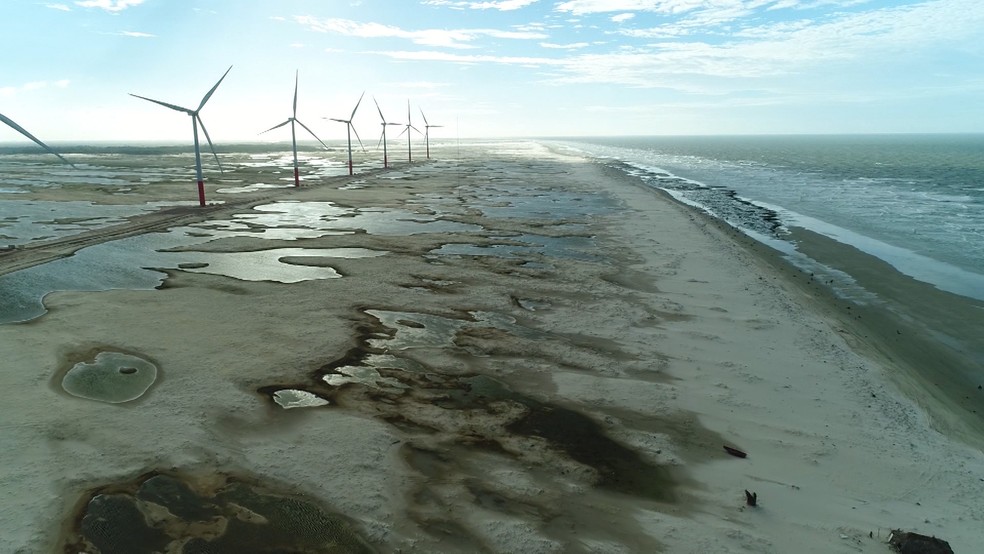 O nordeste Ã© considerado a melhor regiÃ£o do mundo para capitaÃ§Ã£o de ventos. (Foto: ReproduÃ§Ã£o/TV Mirante)