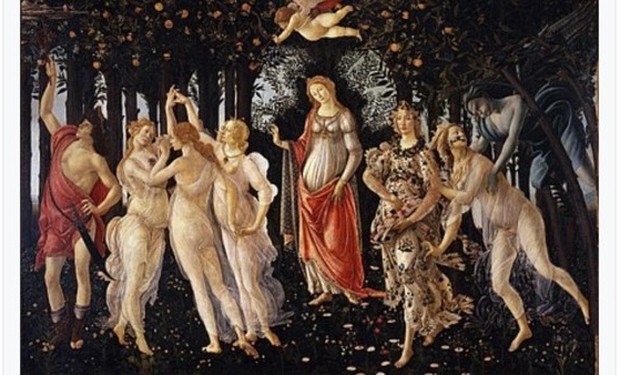 La Primavera, de Sandro Botticelli / 1470s - 80s / Têmpera sobre madeira / Galleria Degli Uffizi, Florença
