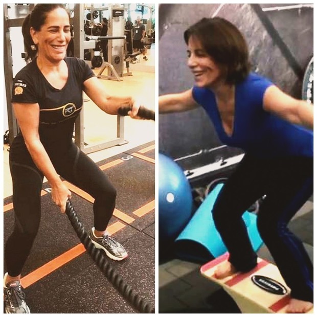 Gloria Pires faz a musa fitness na academia (Foto: Reprodução/Instagram)