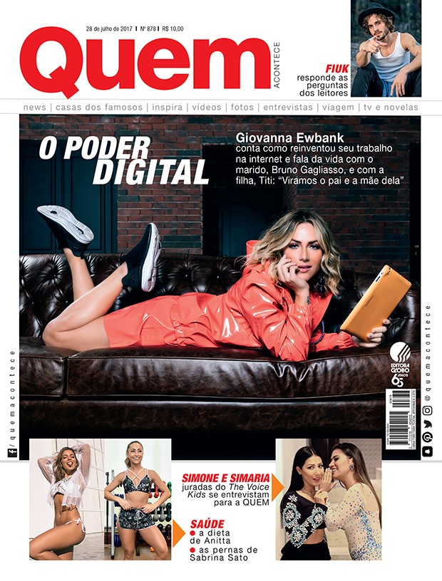 Giovanna Ewbank é capa da QUEM (Foto: Elvis Moreira/Ed. Globo)