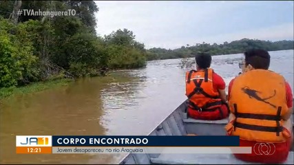 Corpo de jovem que desapareceu no rio Araguaia é encontrado