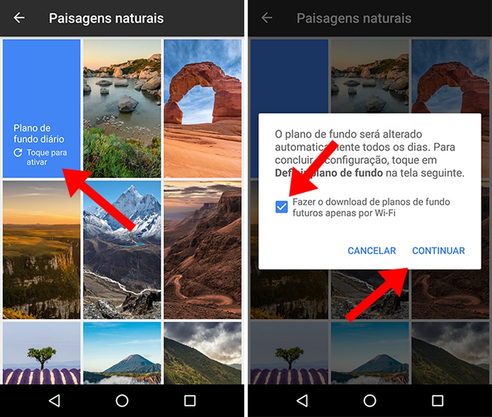 Como mudar papel de parede do Android automaticamente com app do Google |  Dicas e Tutoriais | TechTudo