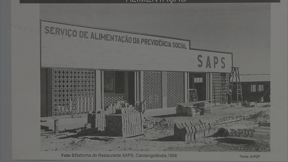 O termo "candango" surgiu em um restaurante da Candangolândia, onde operários que trabalhavam na construção de Brasília comiam — Foto: Reprodução TV Globo