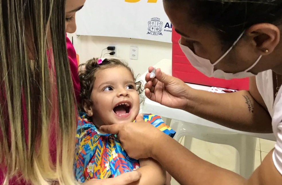 Vacina contra a pólio  — Foto: SMS/Aracaju