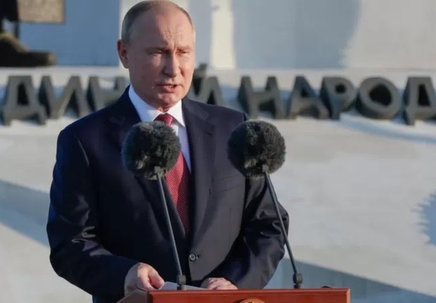 De acordo com visão e discurso de Putin, Rússia e Ucrânia são "um só povo" (Foto: Getty Images )