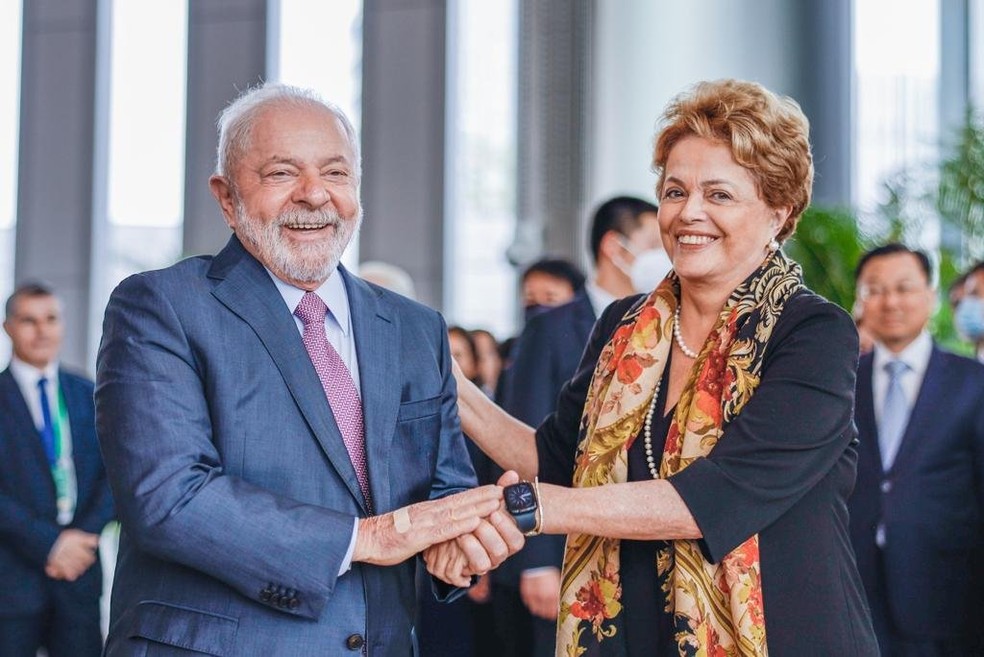 Lula participou da posse de Dilma no banco dos Brics — Foto: Ricardo Stuckert/Palácio do Planalto