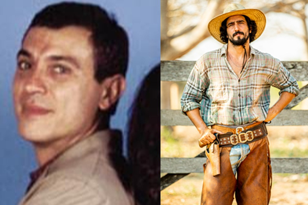José Leôncio, em sua fase jovem, foi interpretado por Paulo Gorgulho. Agora quem assume o papel é Renato Góes — Foto: Divulgação/Rede Manchete - Globo/João Miguel Júnior