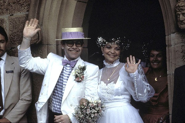 Elton John e Renate Blauel (Foto: Getty Images)