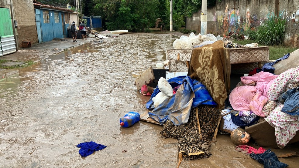 Chuva atingiu distrito de Sousas, em Campinas, entre dezembro e o início de 2023 — Foto: Helen Sacconi/EPTV