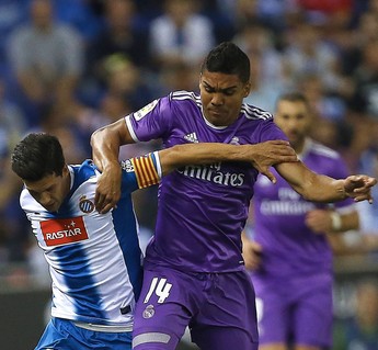 Casemiro, Espanyol x Real Madrid (Foto: EFE/Alejandro García)