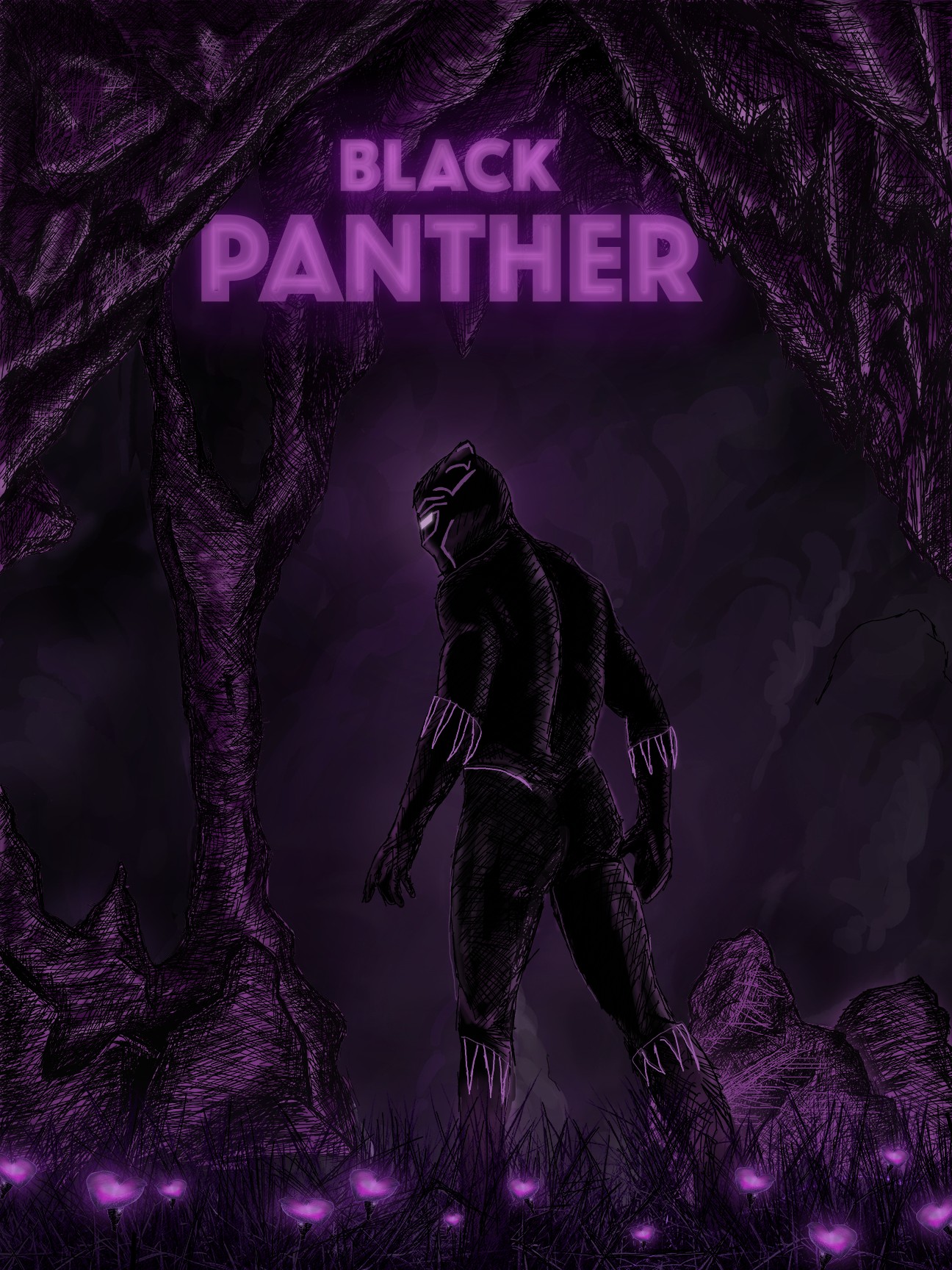 Cartaz de Pantera Negra, de Jac Castillo (Foto: Divulgação Shutterstock)