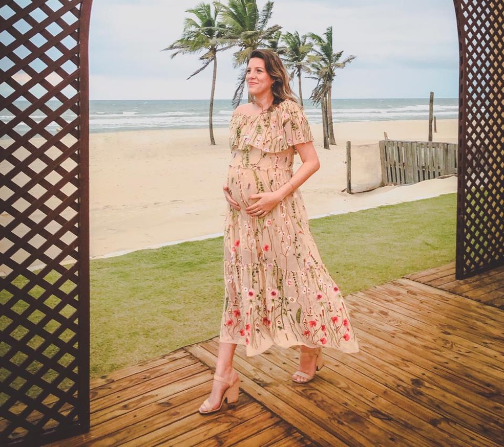 Priscilla Fontes, 32 anos, descarta ter filho por 'parto normal' — Foto: Arquivo pessoal