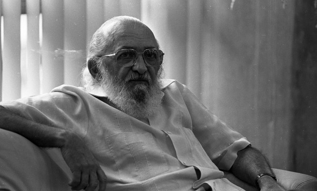 O educador Paulo Freire em janeiro de 1989, quando era secretário municipal de Educação de São Paulo