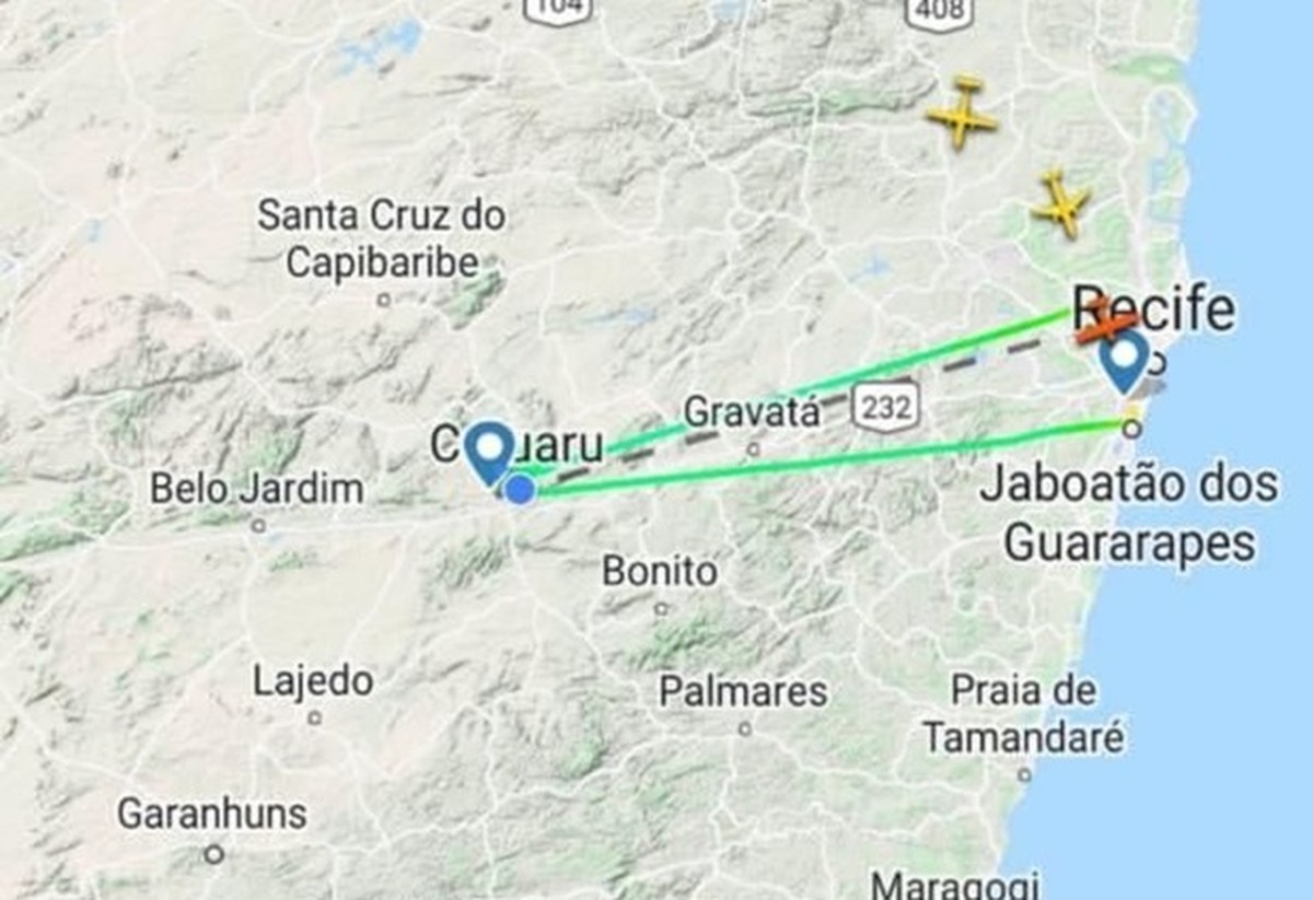 Voo da Azul Conecta não pousa em Caruaru por 'falta de condições ...
