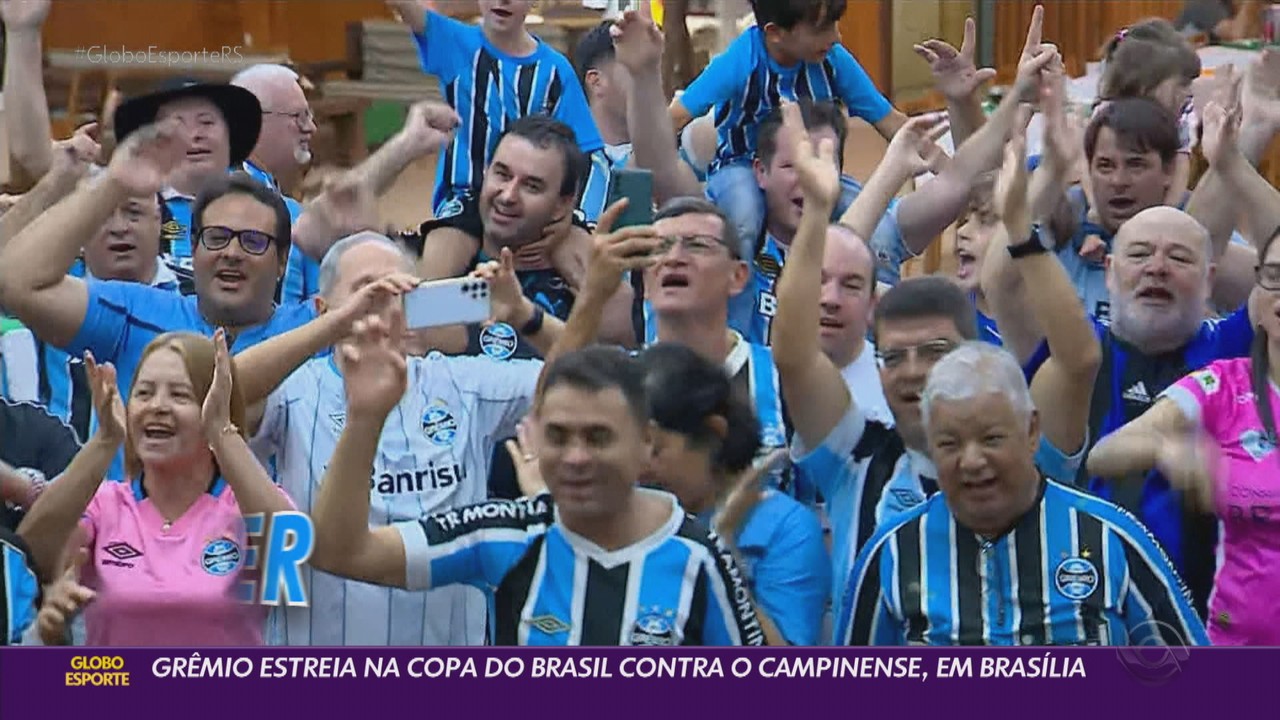 Grêmio estreia na Copa do Brasil contra o Campinense, em Brasília