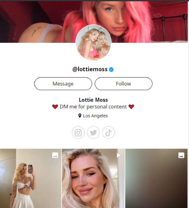 Lottie Moss cria perfil em site adulto (Foto: Reprodução/Instagram)