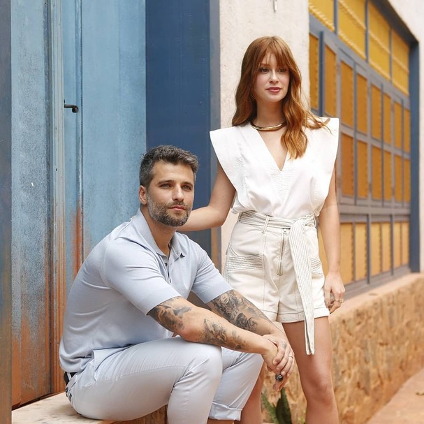 Bruno Gagliasso e Marina Ruy Barbosa juntos em coletiva de ...