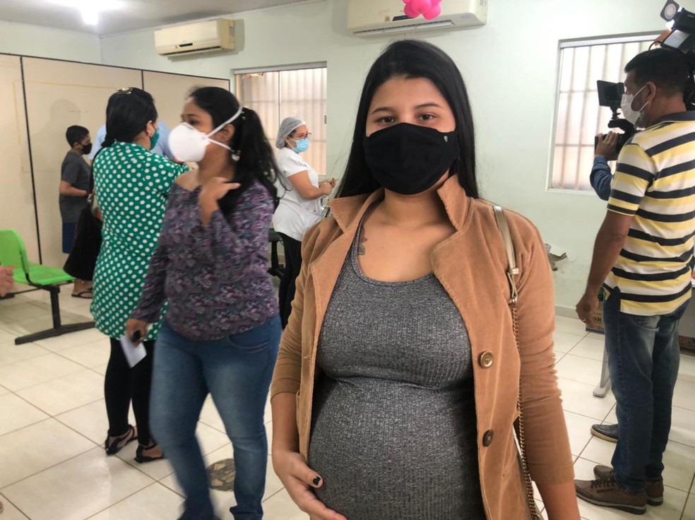 Rio Branco restringe vacinação de grávidas e puérperas contra Covid-19 somente para as que têm comorbidades — Foto: Ana Paula Xavier/Rede Amazônica Acre 