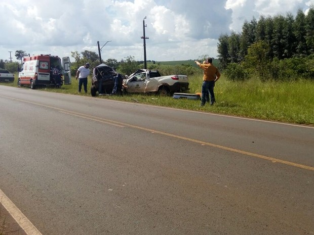 Acidente foi em rodovia vicinal que liga Manduri e Cerqueira César (Foto: Divulgação/ Polícia Civil Manduri)