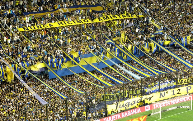 Torcida do Boca Juniors na Bombonera (Foto: Cahê Mota / GLOBOESPORTE.COM)