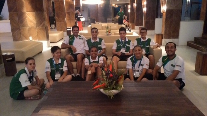 Delegação de MS nas Paralimpíadas Escolares em Natal (Foto: Aline Morais/ConecteTV)