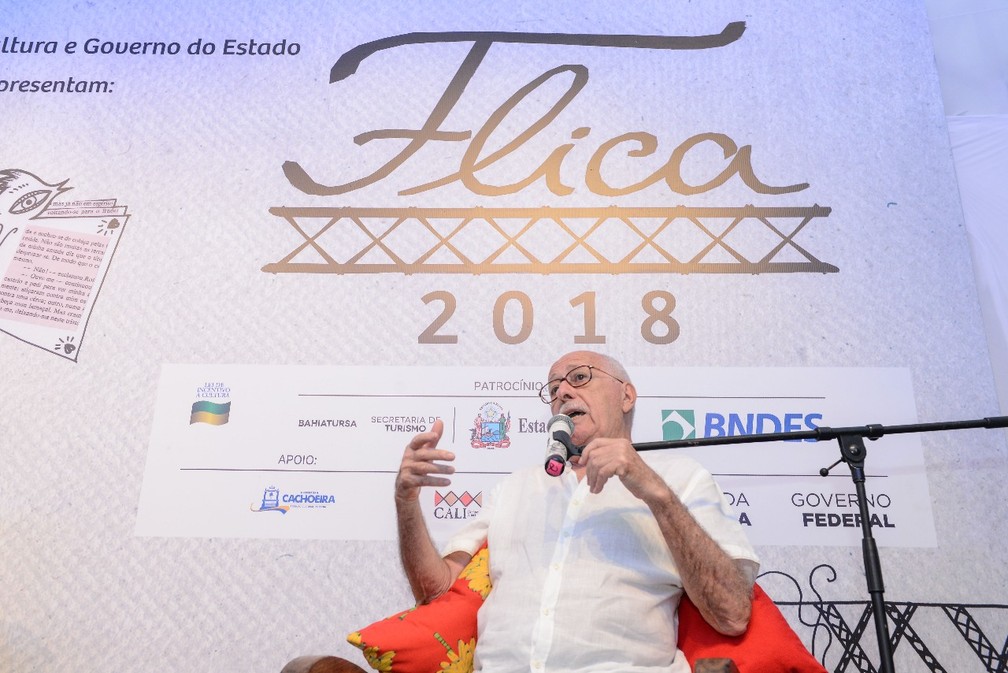 Silviano Santiago na Flica 2018 — Foto: Ricardo Prado