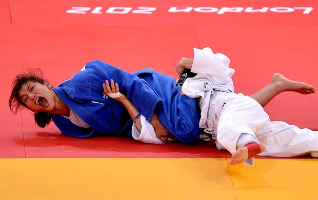 judô Sarah Menezes Alina Dumitru final olímpica medalha de ouro (Foto: Agência AFP)