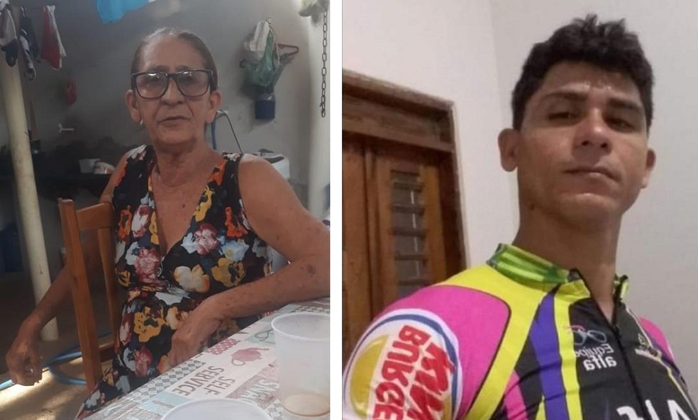 Antônia Geides de Góis e Silva, de 65 anos, e Paulo Wictor de Góis e Silva, de 35, foram mortos a tiros em Felipe Guerra, RN — Foto: Reprodução
