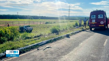 Motociclista morre após bater em caminhonete na TO-040