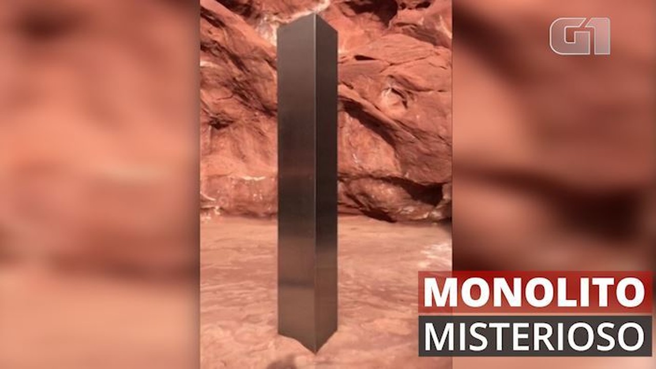 VÍDEO: Veja imagens do monolito misterioso encontrado no deserto em Utah, nos EUA