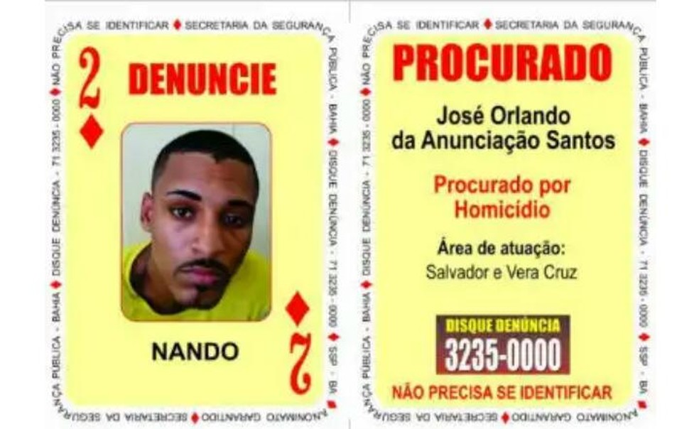JosÃ© Orlando morreu em confronto com policiais â€” Foto: DivulgaÃ§Ã£o/SSP-BA