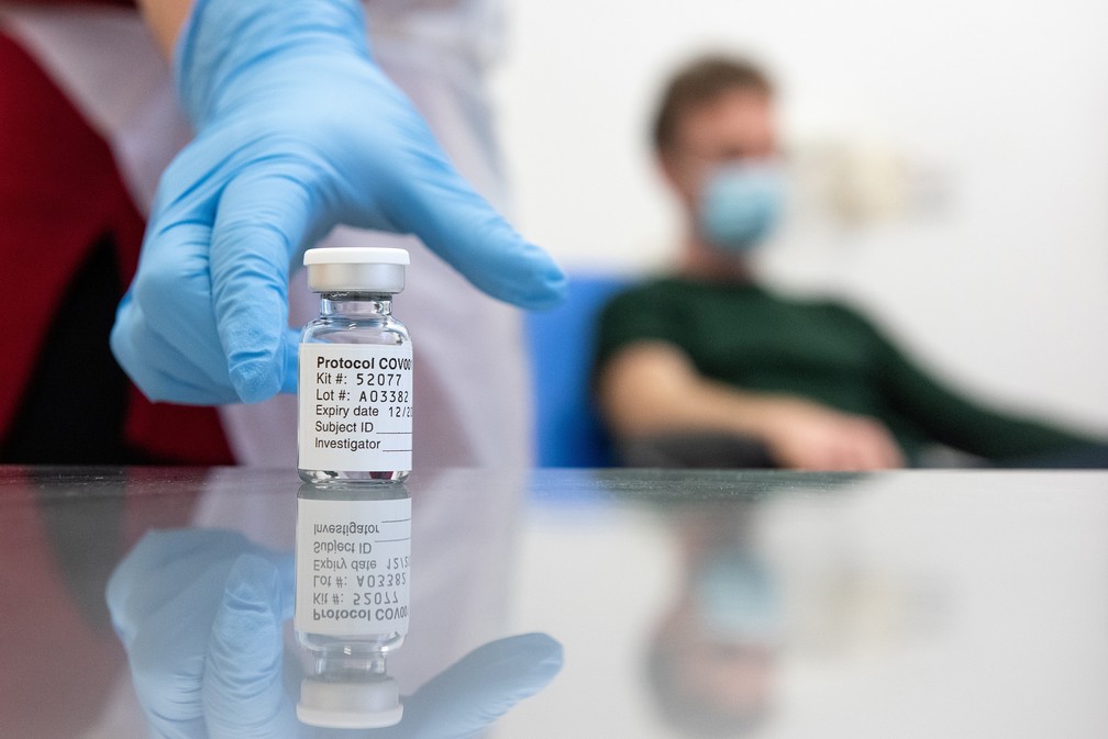 Vacina da Universidade de Oxford contra a Covid-19 — Foto: John Cairns / University of Oxford / AFP