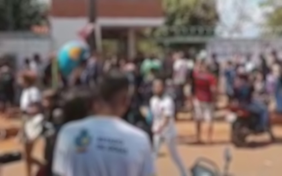 Crianças passam mal em escola de Goiânia — Foto: Reprodução/TV Anhanguera