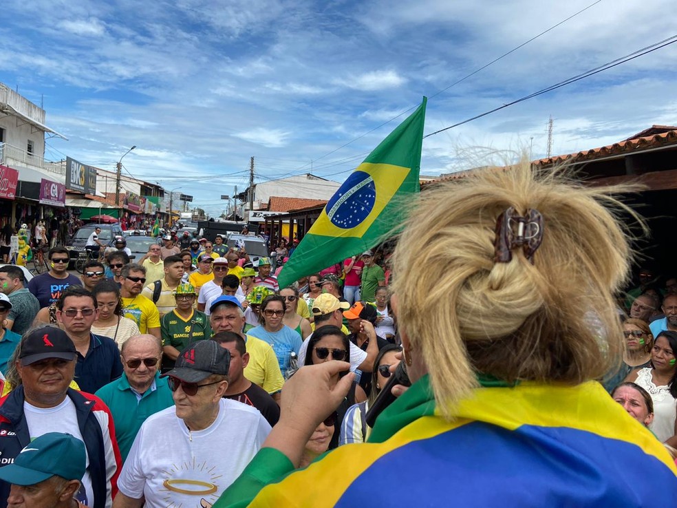 Manifestação em Parnaíba  — Foto: Fábio Barros/Arquivo pessoal