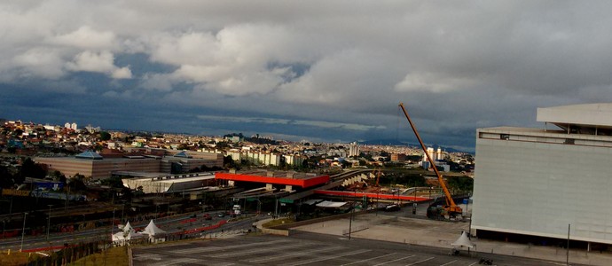 Infraestrutura ao lado da Arena Corinthians (Foto: Yan Resende)