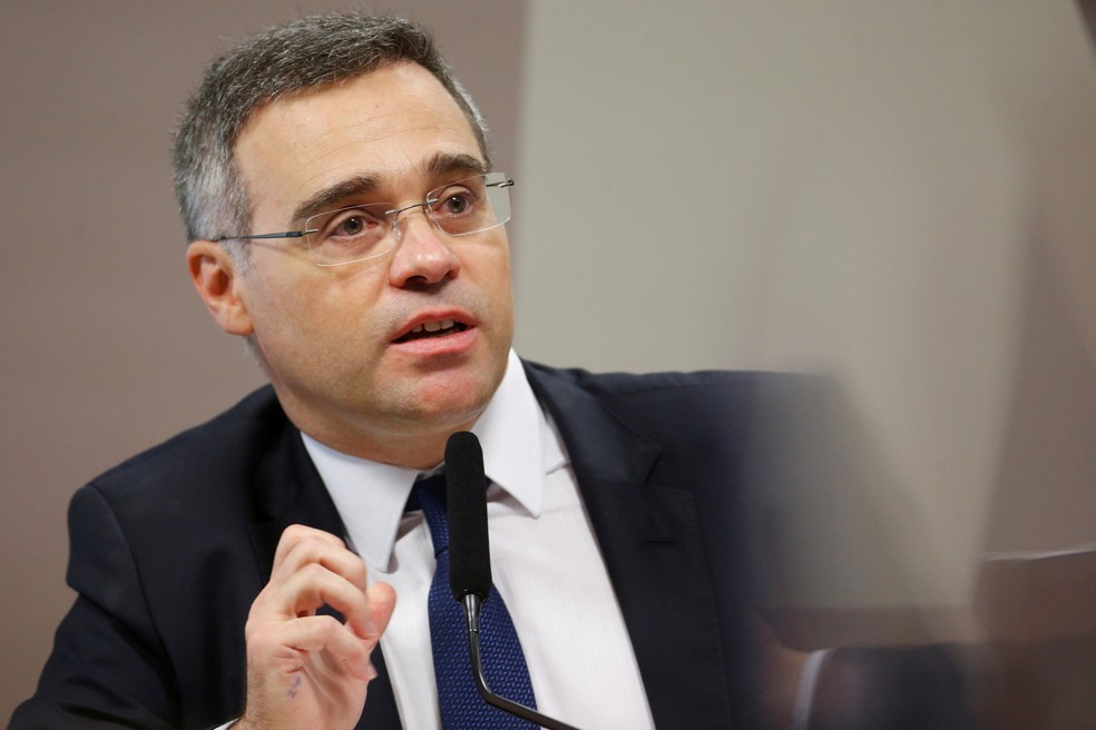 André Mendonça durante sabatina no Senado, no início de dezembro — Foto: Reuters/Adriano Machado