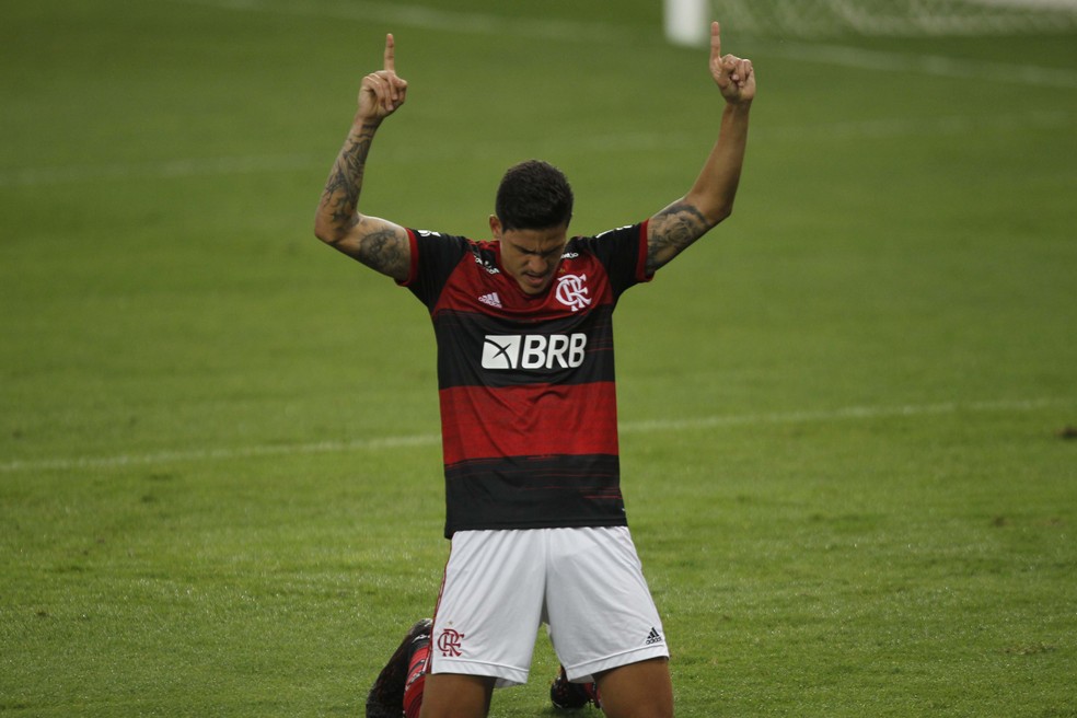 Pedro, atacante do Flamengo — Foto: André Durão