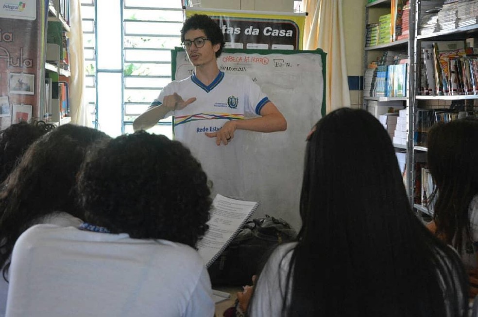 Oficina de Libras  — Foto: Huan Lucas/Divulgação/Arquivo